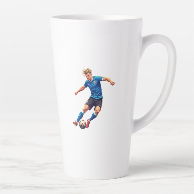Caneca De Café Latte Copo de Café para Fã de Futebol com Estilo (Direita)