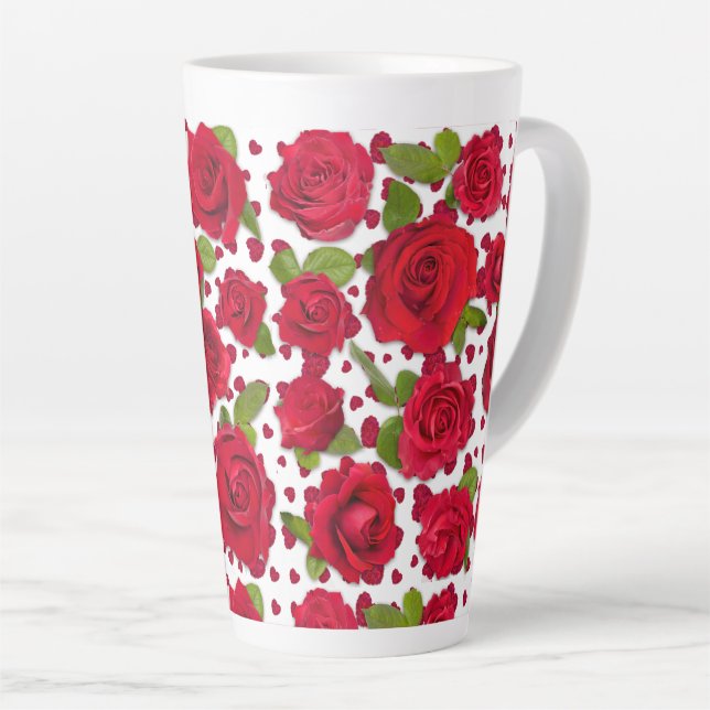 Caneca De Café Latte Copo de papel (Ângulo direito)