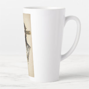 Caneca De Café Latte Copo de Vidro Arte Espiritual Jesus Cristo