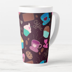 Caneca De Café Latte Copos e Cupcakes do café