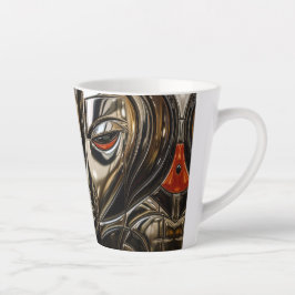 Caneca De Café Latte Copper Glow Metal Face