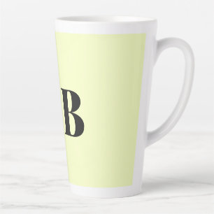 Caneca De Café Latte cor personalizada pastel simples minimal sólida pe