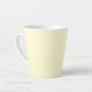 Caneca De Café Latte Cor Sólido Amarelo-Manteiga Elegante Clássico