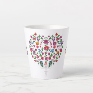 Caneca De Café Latte Coração para Sempre VOCÊ