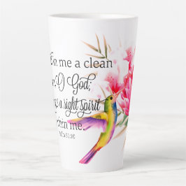 Caneca De Café Latte Coração puro