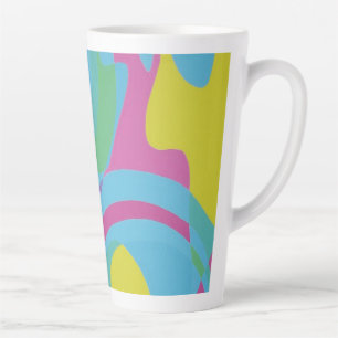 Caneca De Café Latte Cores Bonitas e Vibrantes! Caneca de Latte