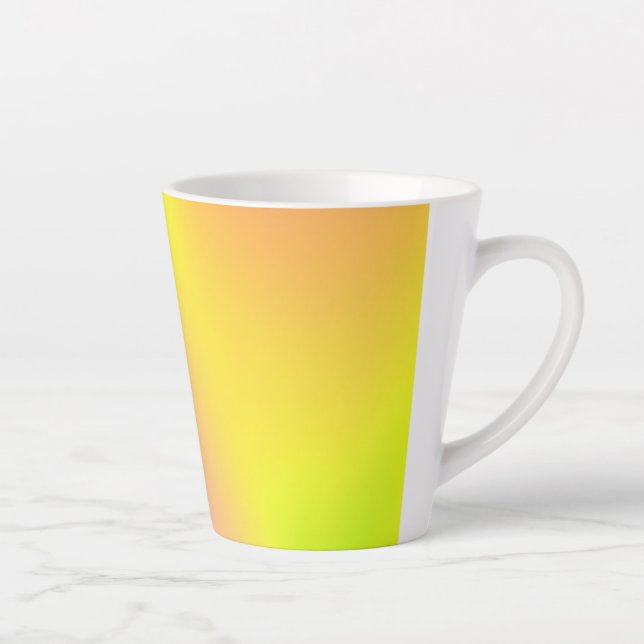 Caneca De Café Latte Cores Brilhantes Pequena Caneta Lateral (Direita)