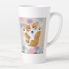 Caneca De Café Latte Corgi Mug