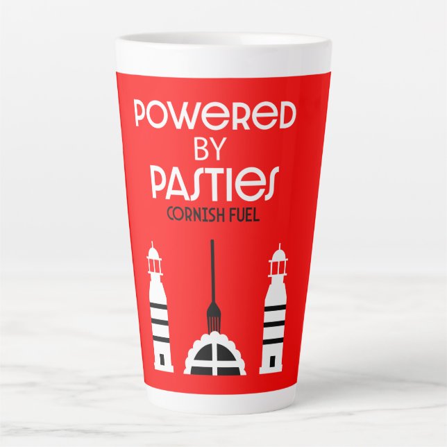 Caneca De Café Latte Cornwall Cornish Pasties Comida Inglesa (Frente)