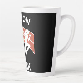 Caneca De Café Latte Corredores de Pista Atlética | Atletas de Pista | 