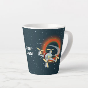 Caneca De Café Latte Corrida de Drone