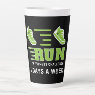 Caneca De Café Latte Corrida Obter suporte motivacional para Ajustados 