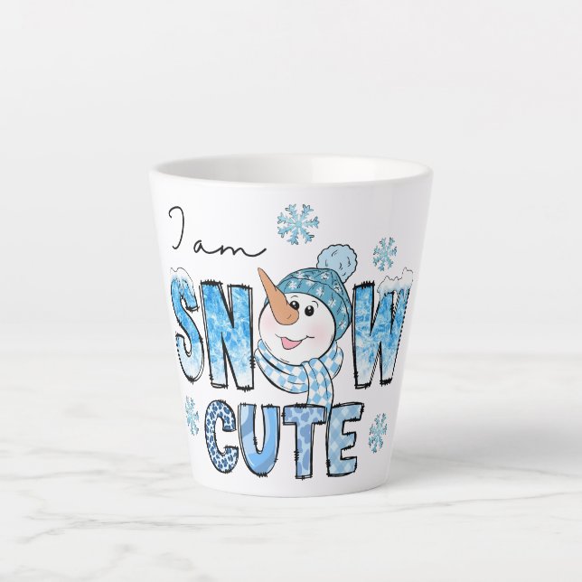 Caneca De Café Latte Corte de neve (Frente)