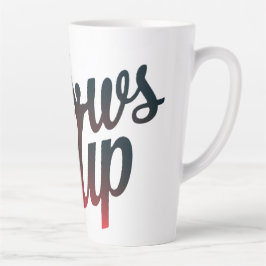 Caneca De Café Latte cotovelo para cima