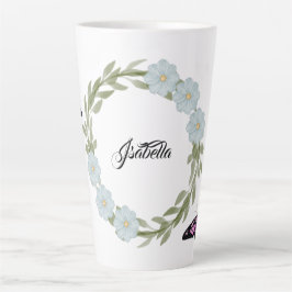 Caneca De Café Latte Cottage Garden bouquet Flowers