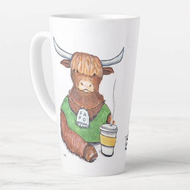 Caneca De Café Latte Cowabunga Cafe Cup (Ângulo esquerdo)