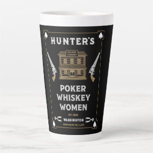 Caneca De Café Latte Cowboy American Frontier Saloon