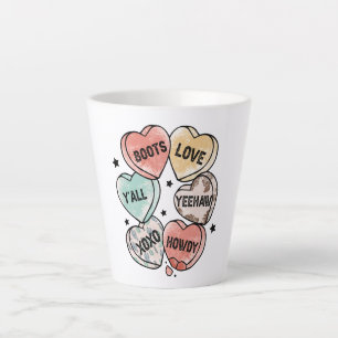 Caneca De Café Latte Cowboy e Cowgirl Love Ocidental