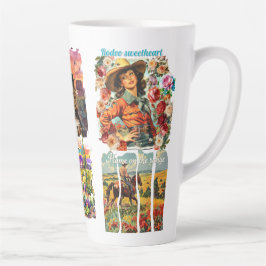 Caneca De Café Latte Cowgirl coffee 