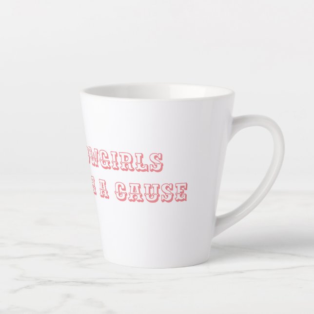 Caneca De Café Latte Cowgirl Cósmicas - Rebeldes com uma Causa (Direita)
