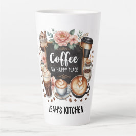 Caneca De Café Latte ☕ Cozinha de Coffeecore Personalizada Café Café Ca