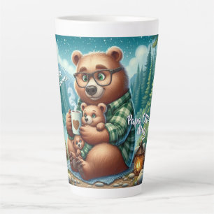 Caneca De Café Latte Cozy Bear Vibes & Woodland Charm Latte