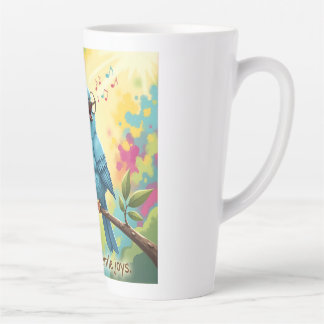 Caneca De Café Latte Cozy Bird Coffee Latte Mug 