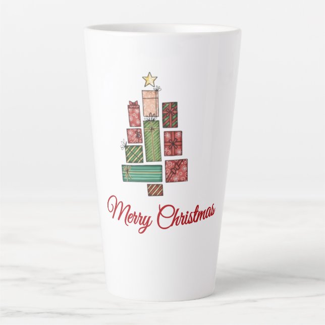 Caneca De Café Latte Cozy Christmas Coffee Mug | Presente de Férias Fes (Frente)