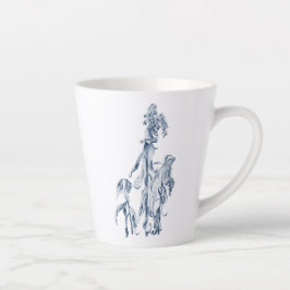 Caneca De Café Latte Cozy Winter Botanical Art