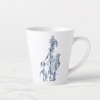 Caneca De Café Latte Cozy Winter Botanical Art