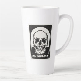 Caneca De Café Latte Crânio Memento Mori