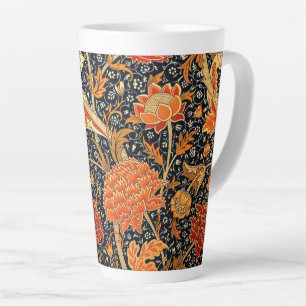 Caneca De Café Latte Cray, um belo design William Morris,