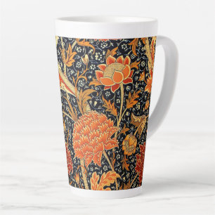 Caneca De Café Latte Cray, um belo design William Morris,