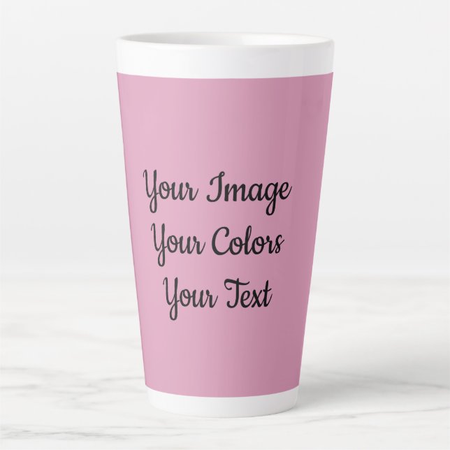 Caneca De Café Latte Create Your Own (Frente)
