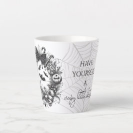 Caneca De Café Latte Creepy Wreath