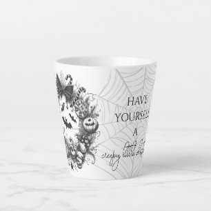 Caneca De Café Latte Creepy Wreath