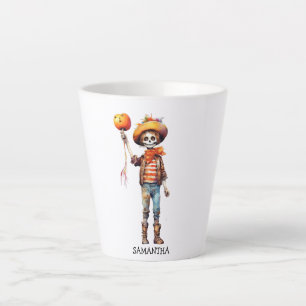 Caneca De Café Latte Criança Adorável Zombie - Halloween Bonito (3)