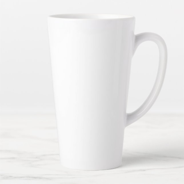 Caneca De Café Latte Crie o Seu Próprio (Direita)