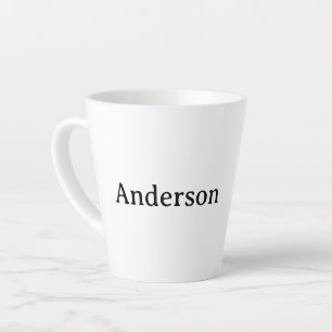 Caneca De Café Latte Crie o seu próprio pequeno de 12 oz