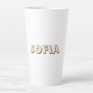 Caneca De Café Latte Crie seu Personalizado 17 oz