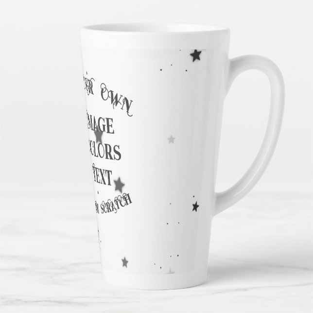 Caneca De Café Latte Crie seu personalizado personalizado (Direita)