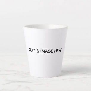 Caneca De Café Latte Crie seu próprio branco