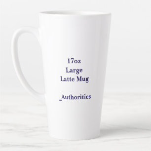 Caneca De Café Latte Crie Seu Próprio Caneca de Latte Grande 17oz