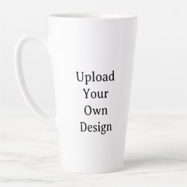 Caneca De Café Latte Crie Seu Próprio Caneca de Latte Grande Simples Pe