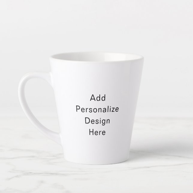 Caneca De Café Latte crie seu próprio personalizado (Esquerda)