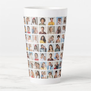 Caneca De Café Latte Crie Sua Própria Colagem de 49 Fotos