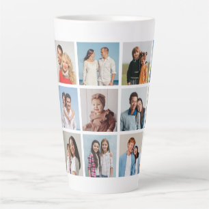 Caneca De Café Latte Crie Sua Própria Colagem De Fotos 15