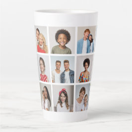 Caneca De Café Latte Crie Sua Própria Colagem De Fotos 15