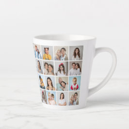 Caneca De Café Latte Crie Sua Própria Colagem De Fotos 36