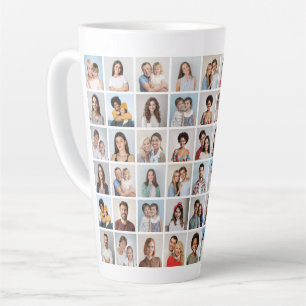 Caneca De Café Latte Crie Sua Própria Colagem De Fotos 54